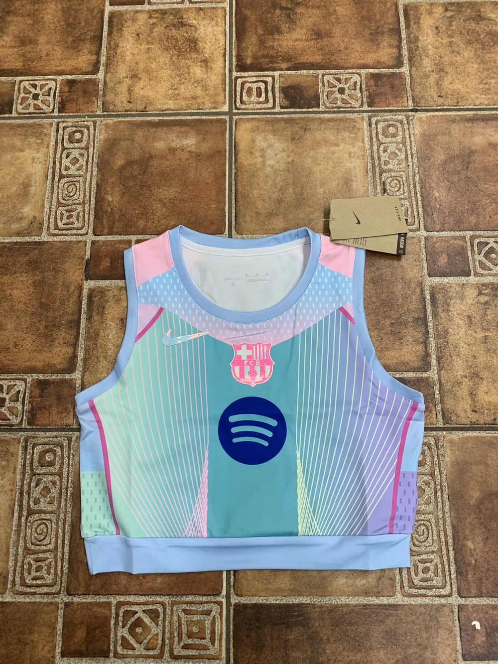 Nike Barcelona 2025/26 Cropped Training Vest Jersey Size S